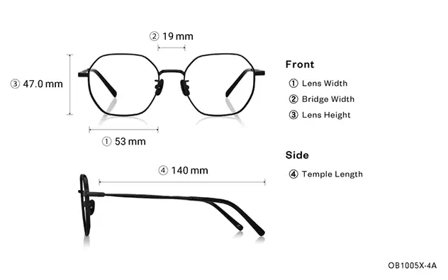 Eyeglasses OWNDAYS | ESSENTIAL OB1005X-4A Matte Black