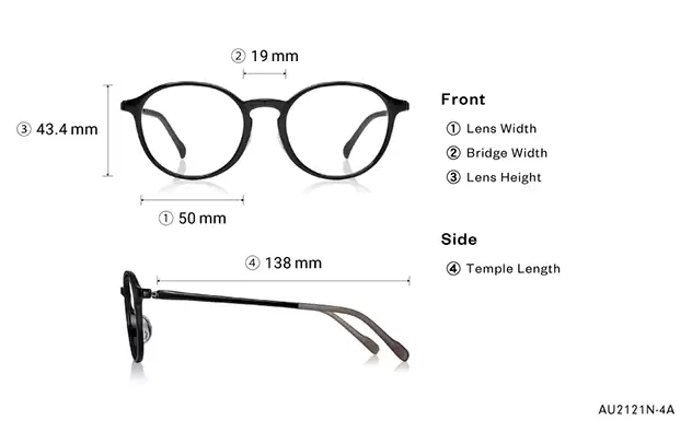 Eyeglasses OWNDAYS | AIR AU2121N-4A  Pink Brown 