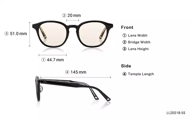 Sunglasses OWNDAYS Live Life LL2001B-5S  Black 