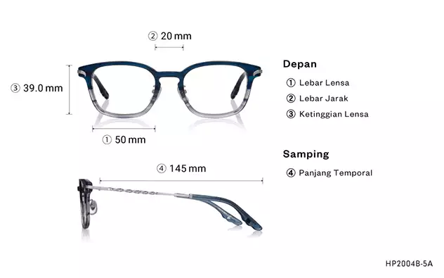 Eyeglasses Harry Potter × OWNDAYS HP2004B-5A  Blue Demi 
