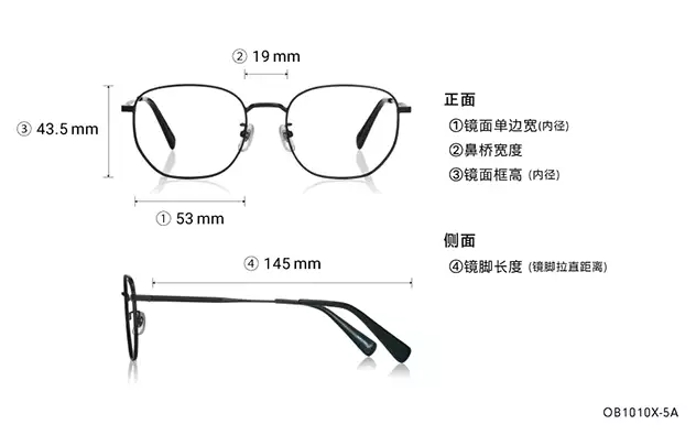 Eyeglasses BACK in BLACK OB1010X-5A  Matte Black 
