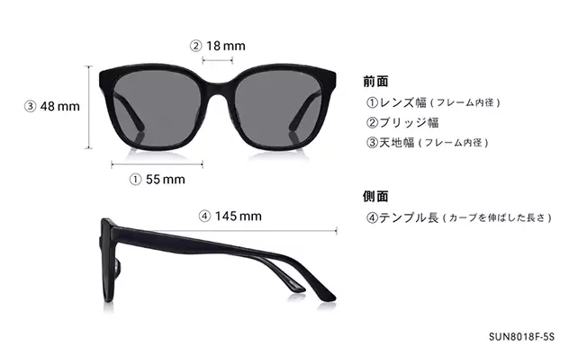 Sunglasses OWNDAYS | SUN SUN8018F-5S  ダークグリーン 