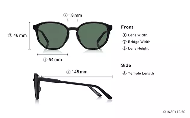 Sunglasses OWNDAYS | SUN SUN8017F-5S  Clear Green 