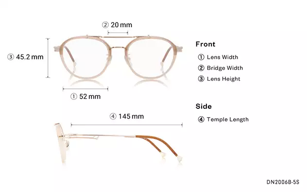 Eyeglasses TOY STORY | OWNDAYS DN2006B-5S  Light Brown 