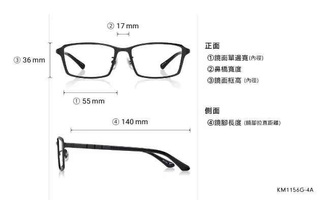 Eyeglasses K.moriyama KM1156G-4A  Matte Black 