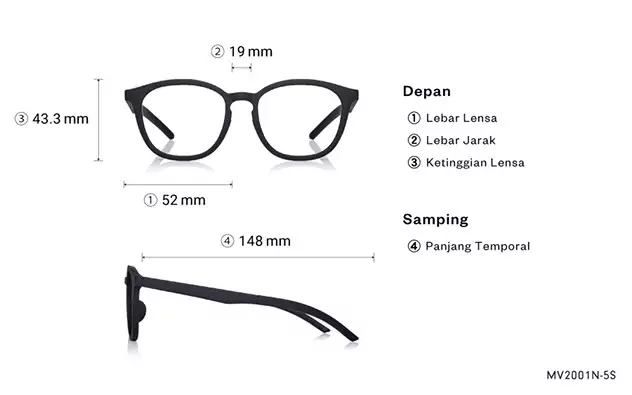 Eyeglasses OWNDAYS | MOVE MV2001N-5S  Matte Navy 