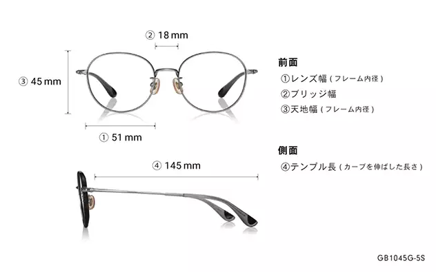 Eyeglasses Graph Belle GB1045G-5S  ピンクゴールド 