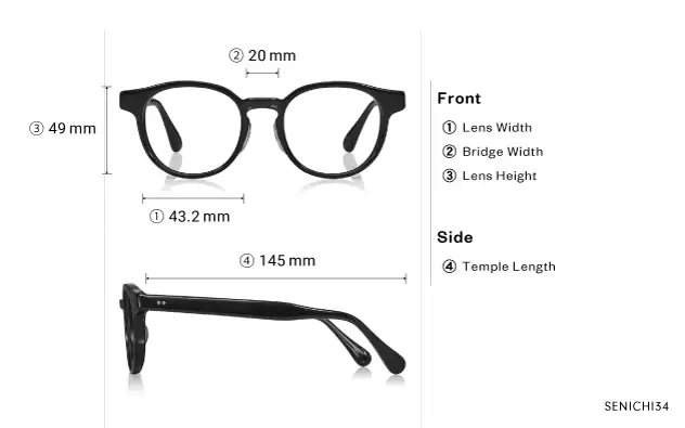 Eyeglasses Senichisaku SENICHI34  Black 