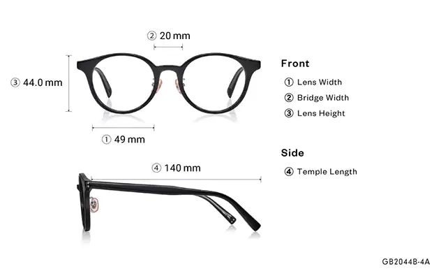 Eyeglasses Graph Belle GB2044B-4A Black