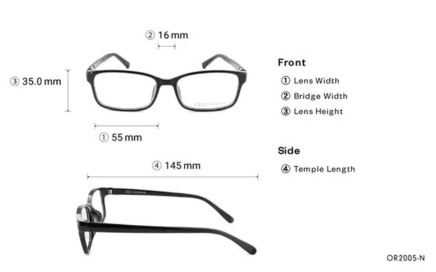 Eyeglasses OWNDAYS | ESSENTIAL OR2005-N  Black 