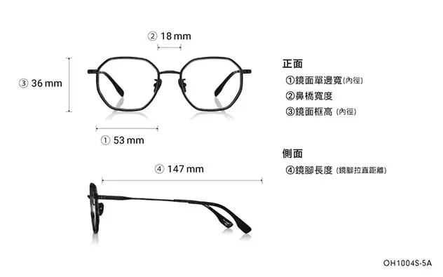 Eyeglasses THE ONE OH1004S-5A  Matte Black 