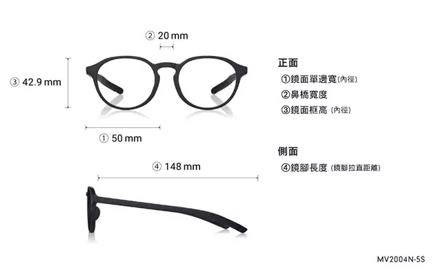 Eyeglasses OWNDAYS | MOVE MV2004N-5S  Matte Black 