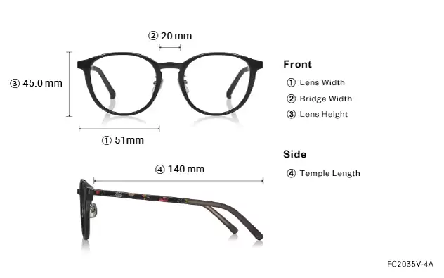 Eyeglasses OWNDAYS | ESSENTIAL FC2035V-4A Black