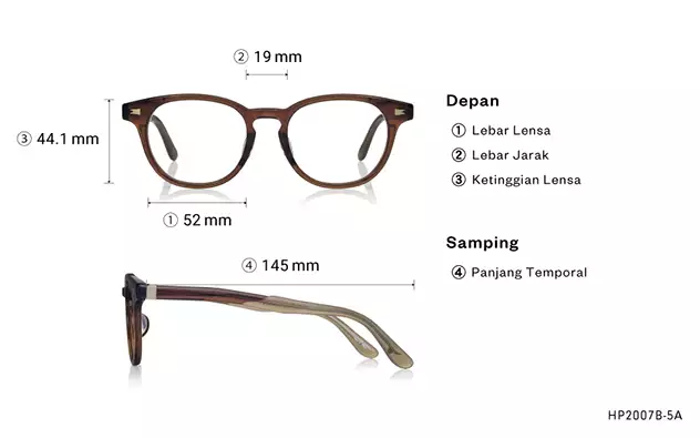 Eyeglasses Harry Potter × OWNDAYS HP2007B-5A  Dark Brown 