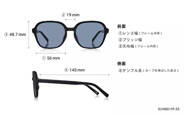 Sunglasses OWNDAYS | SUN SUN8019F-5S  クリアグレー 