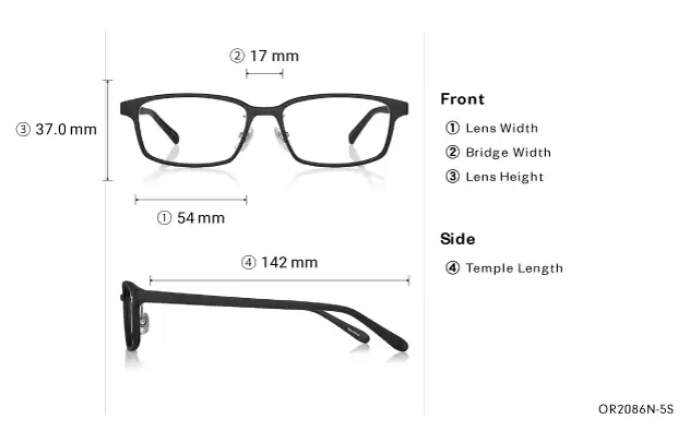 Eyeglasses OWNDAYS | ESSENTIAL OR2085N-5S Matte Gray