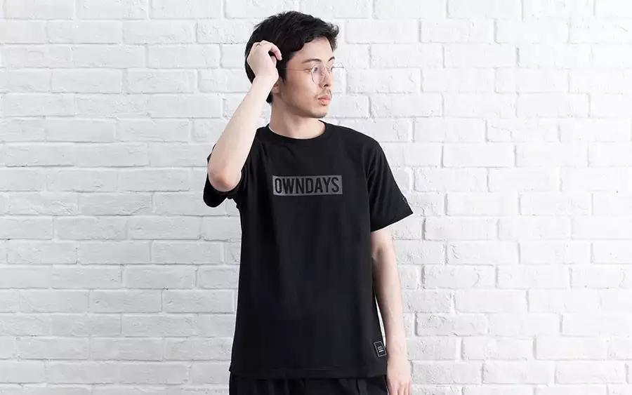 Cloth OWNDAYS OWNDAYS-T-shirt-Logo01-BK  ブラック 