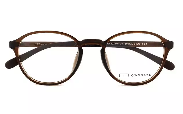 Eyeglasses OWNDAYS | ESSENTIAL OR2024-N  クリアブラウン 