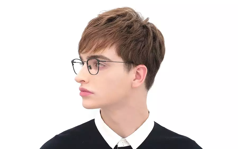 Eyeglasses Memory Metal MM1012B-0A  Matte Black 