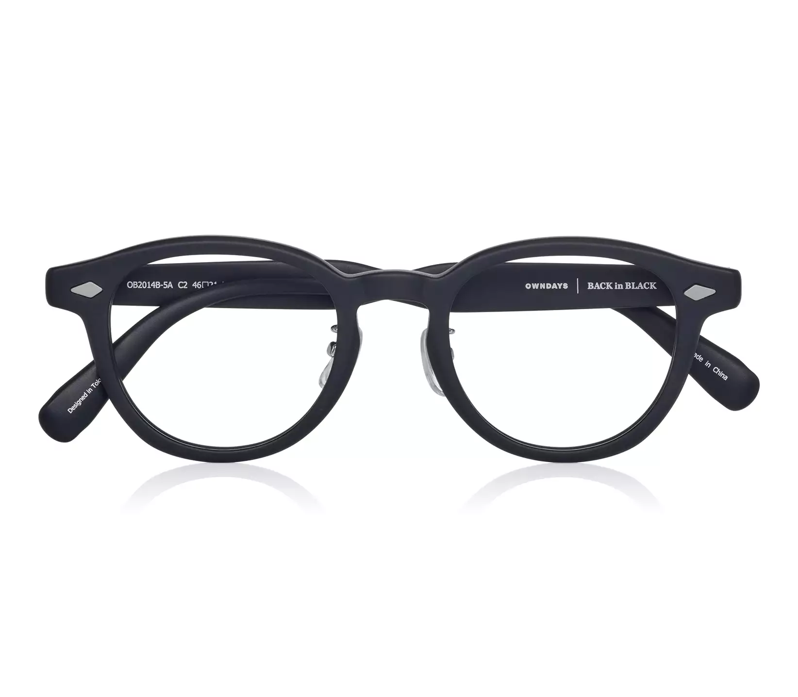 Eyeglasses BACK in BLACK OB2014B-5A  マットブラック 
