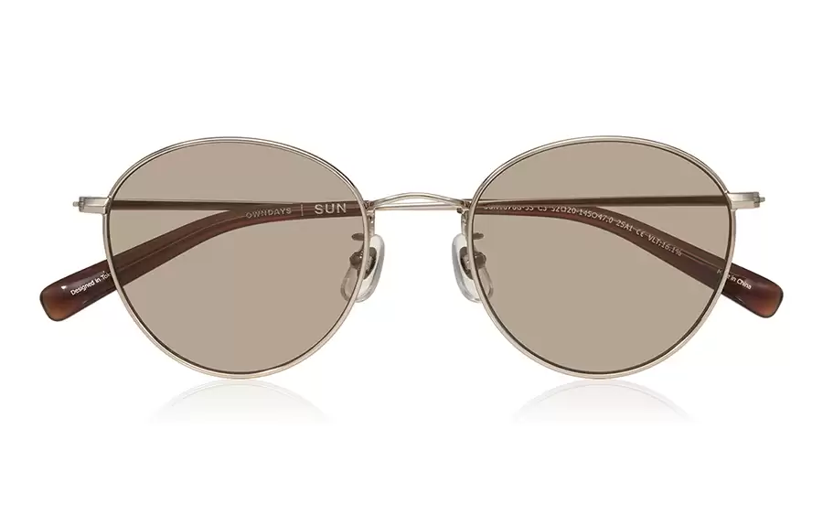 Sunglasses OWNDAYS | SUN SUN1078G-5S  ゴールド 