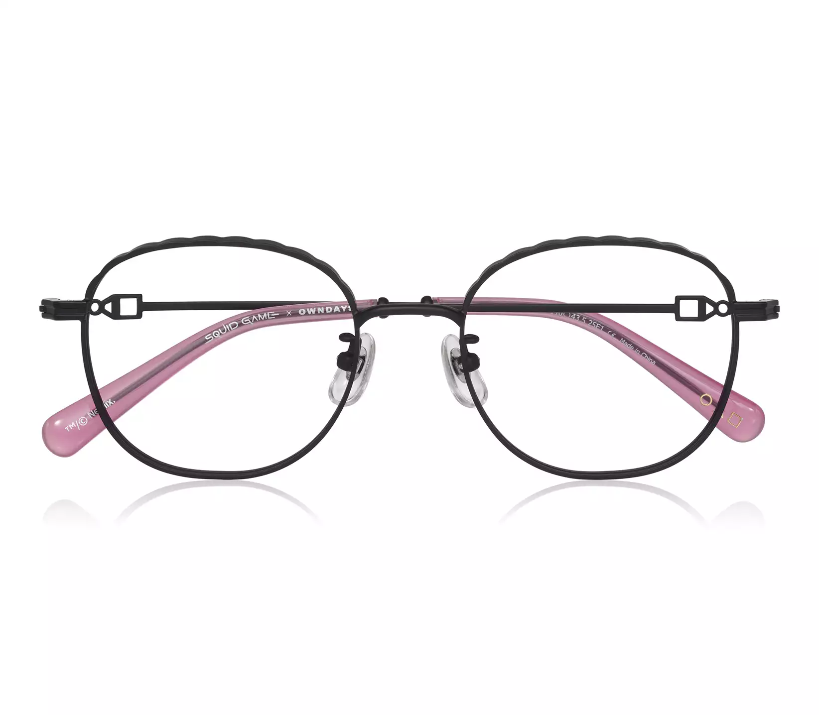 Eyeglasses イカゲーム × OWNDAYS SG1002X-5S  マットブラック 