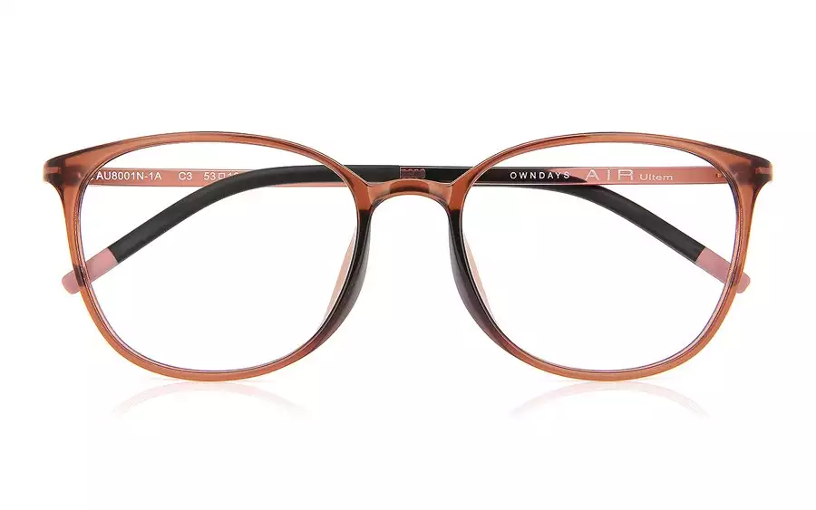 Eyeglasses AIR Ultem AU8001N-1A  Light Brown Demi 