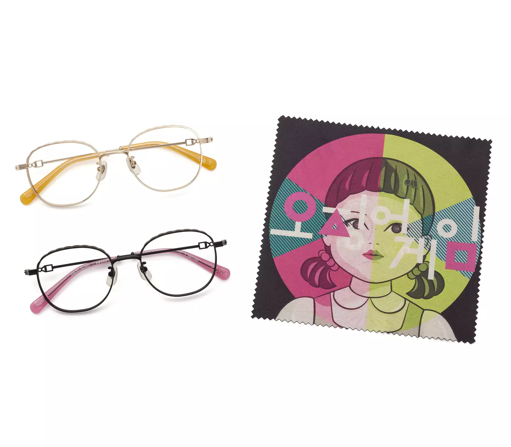 Eyeglasses イカゲーム × OWNDAYS SG1002X-5S  マットブラック 