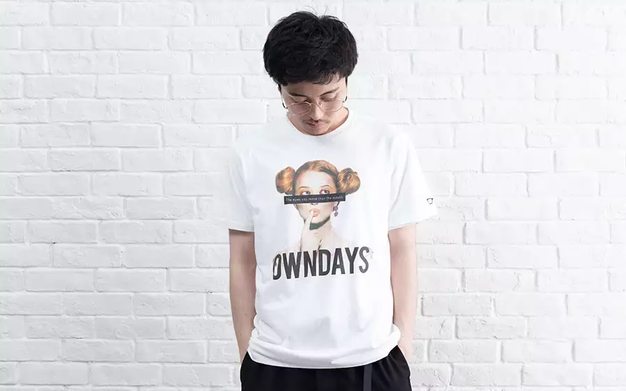 Cloth OWNDAYS OWNDAYS-T-shirt-Model-WH  ホワイト 
