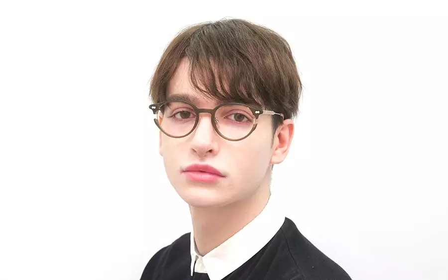 Eyeglasses John Dillinger JD2052B-3A  クリアカーキ 