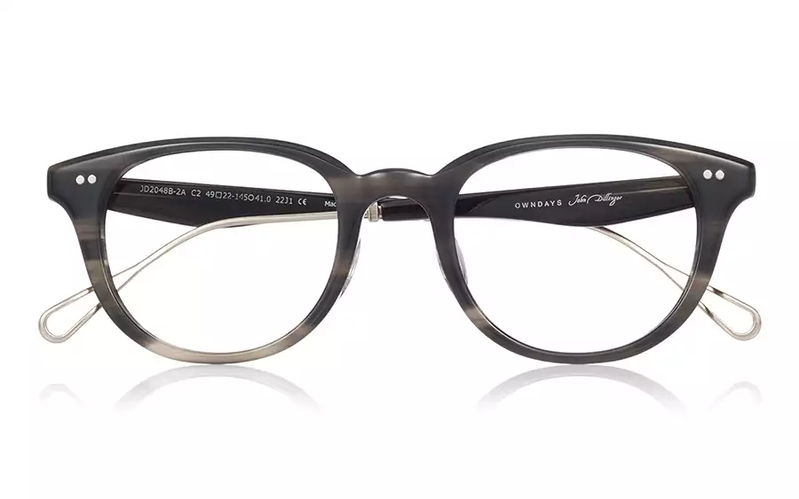 Eyeglasses John Dillinger JD2048B-2A  Black Marble 