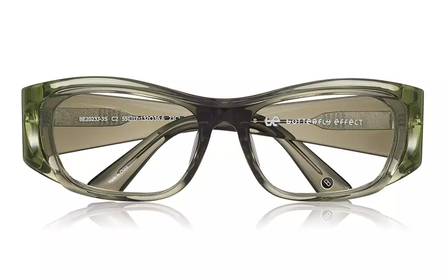 Eyeglasses BUTTERFLY EFFECT BE2023J-3S  カーキ 