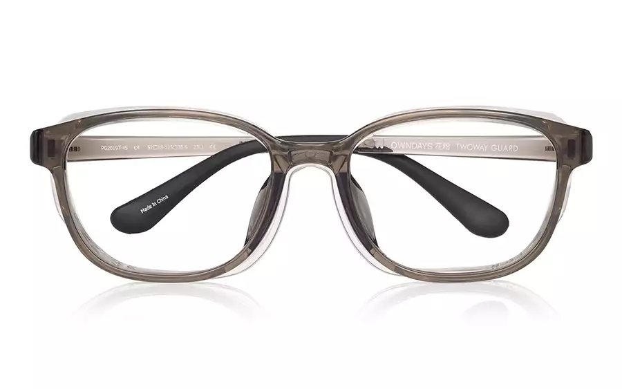 Eyeglasses OWNDAYS 花粉 2WAY GUARD PG2019T-4S  ライトブラウン 
