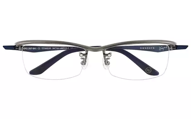 Eyeglasses K.moriyama KM1136T-8A  Dark Gun 