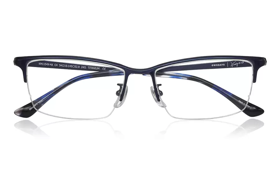 Eyeglasses K.moriyama KM1154X-4A  ネイビー 