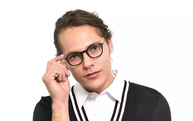 Eyeglasses John Dillinger JD2023-J  Black Demi 