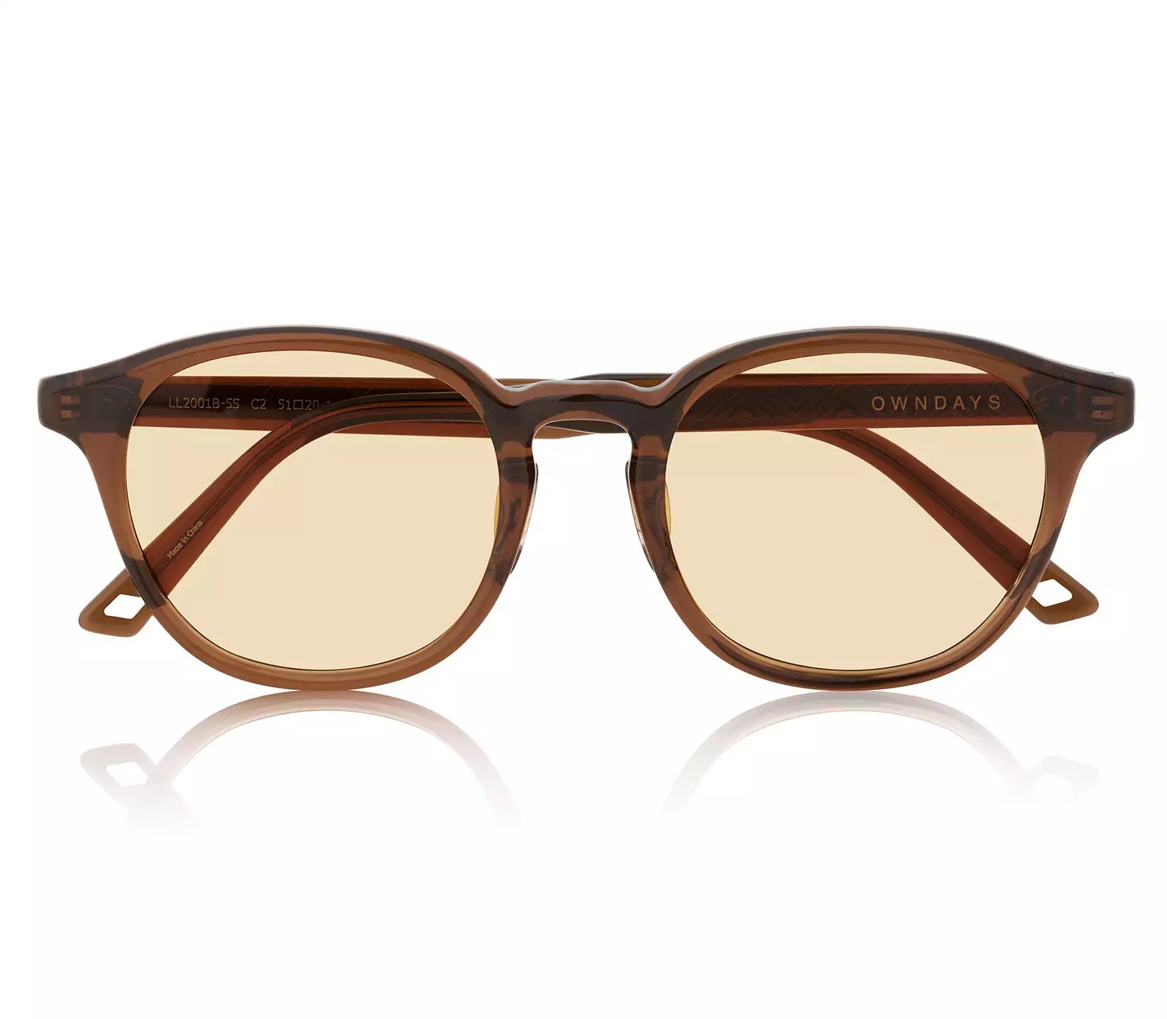 Sunglasses OWNDAYS Live Life LL2001B-5S  Brown 