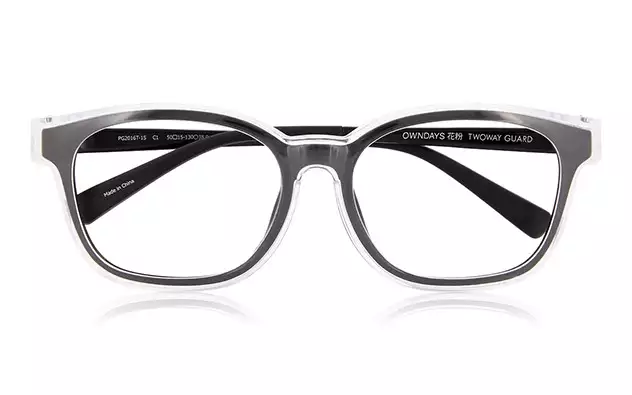 Eyeglasses OWNDAYS 花粉 2WAY GUARD PG2016T-1S  ブラック 