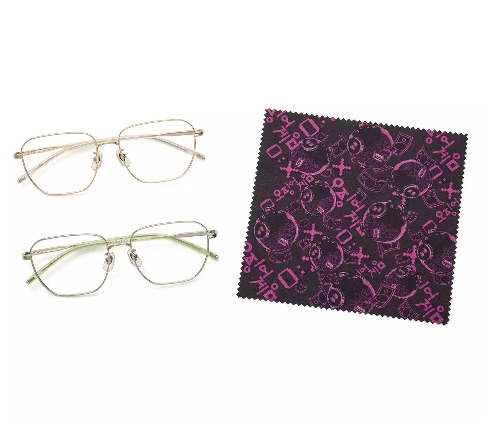 Eyeglasses イカゲーム × OWNDAYS SG1003G-5S  ゴールド 