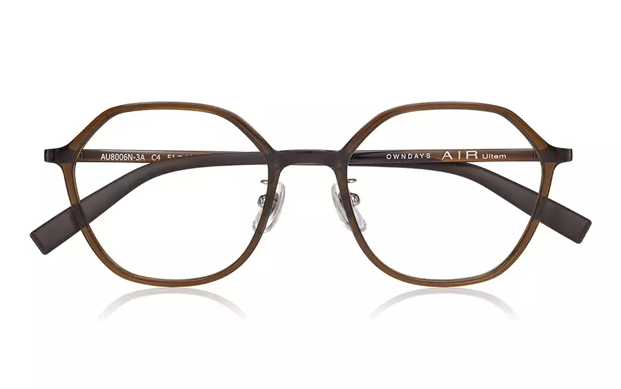 Eyeglasses AIR Ultem AU8006N-3A  Brown 
