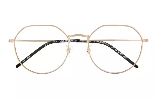 Sunglasses OWNDAYS | SUN SUN1046B-9A  ゴールド 