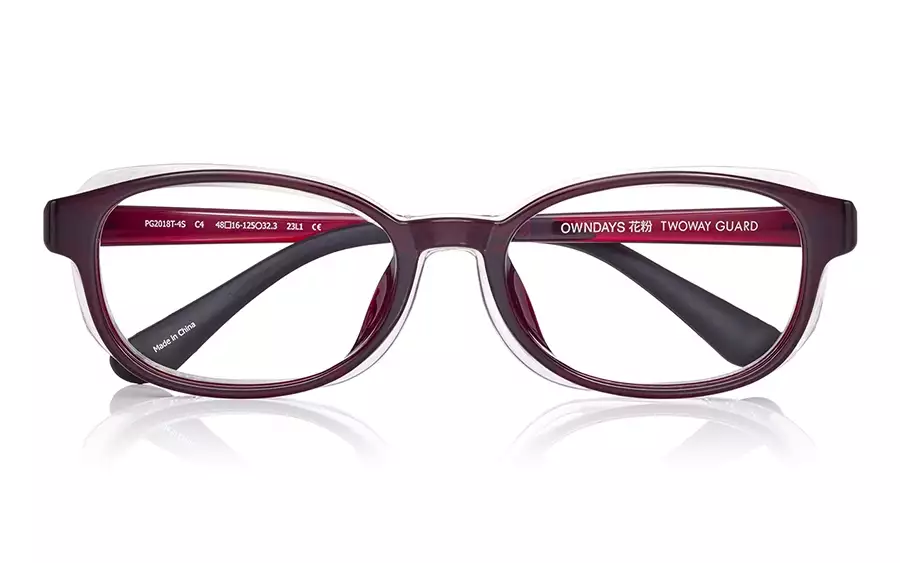 Eyeglasses OWNDAYS 花粉 2WAY GUARD PG2018T-4S  Clear Red 