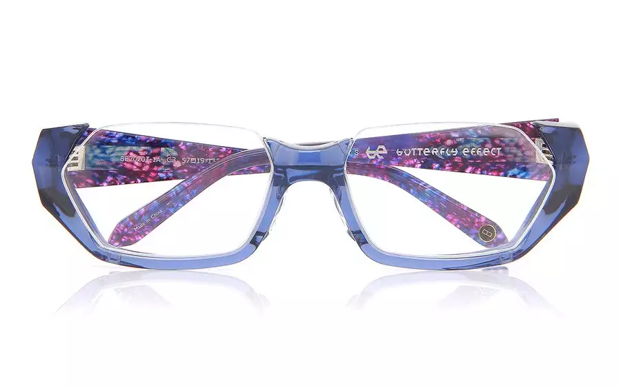 Eyeglasses BUTTERFLY EFFECT BE2020J-1A  ネイビー 