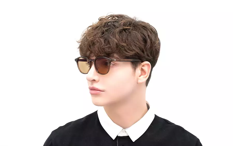 Sunglasses OWNDAYS × FREAK'S STORE FK2001B-4S  Dark Brown 