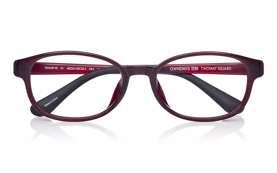 Eyeglasses OWNDAYS 花粉 2WAY GUARD PG2018T-4S  Clear Red 