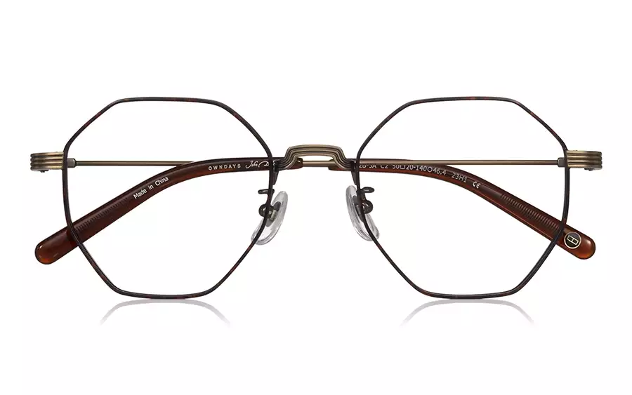 Eyeglasses John Dillinger JD1042B-3A  ブラウンデミ 
