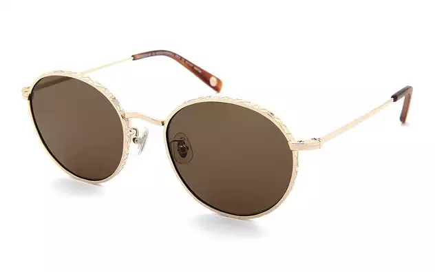 Sunglasses +NICHE NC1021B-0S  ゴールド 