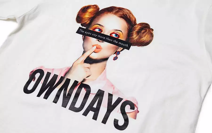 Cloth OWNDAYS OWNDAYS-T-shirt-Model-WH  ホワイト 