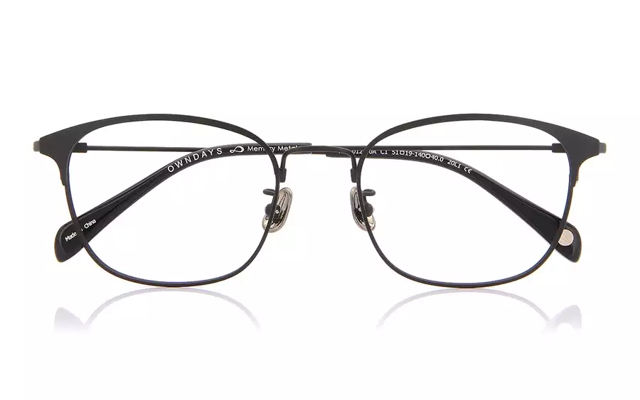 Eyeglasses Memory Metal MM1012B-0A  Black 