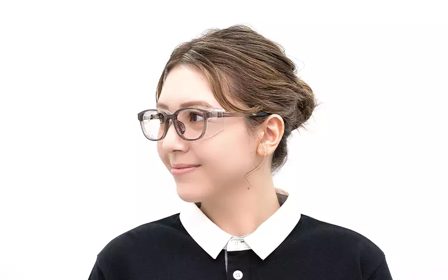 Eyeglasses OWNDAYS 花粉 2WAY GUARD PG2019T-4S  ライトブラウン 